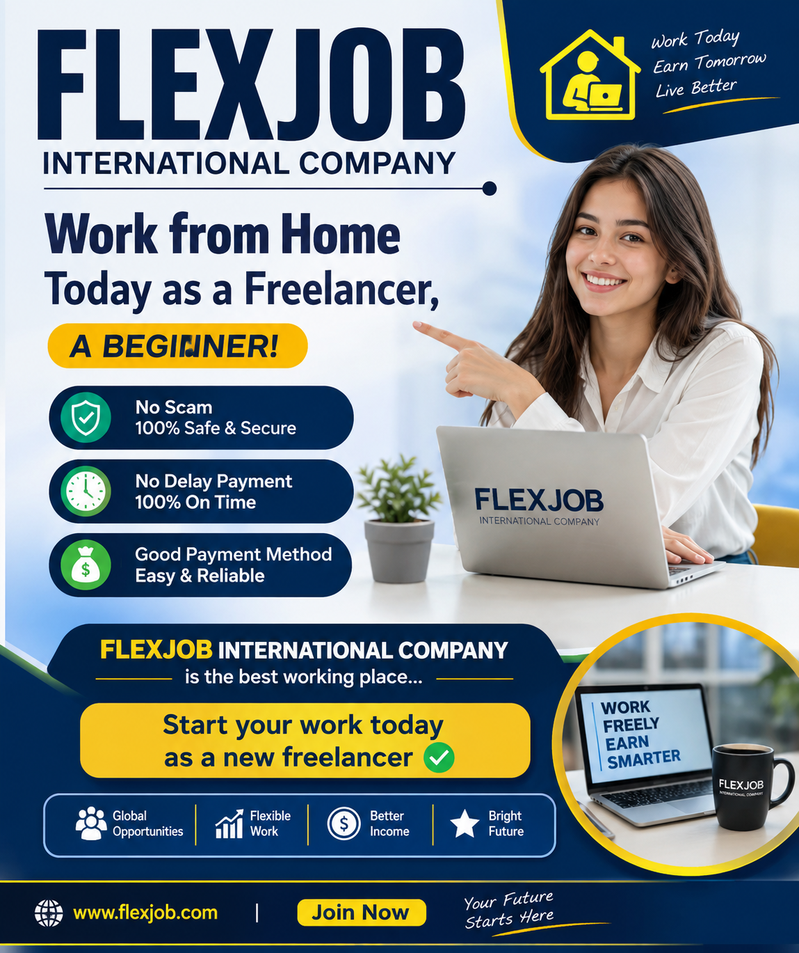 Flexjob international company  logo